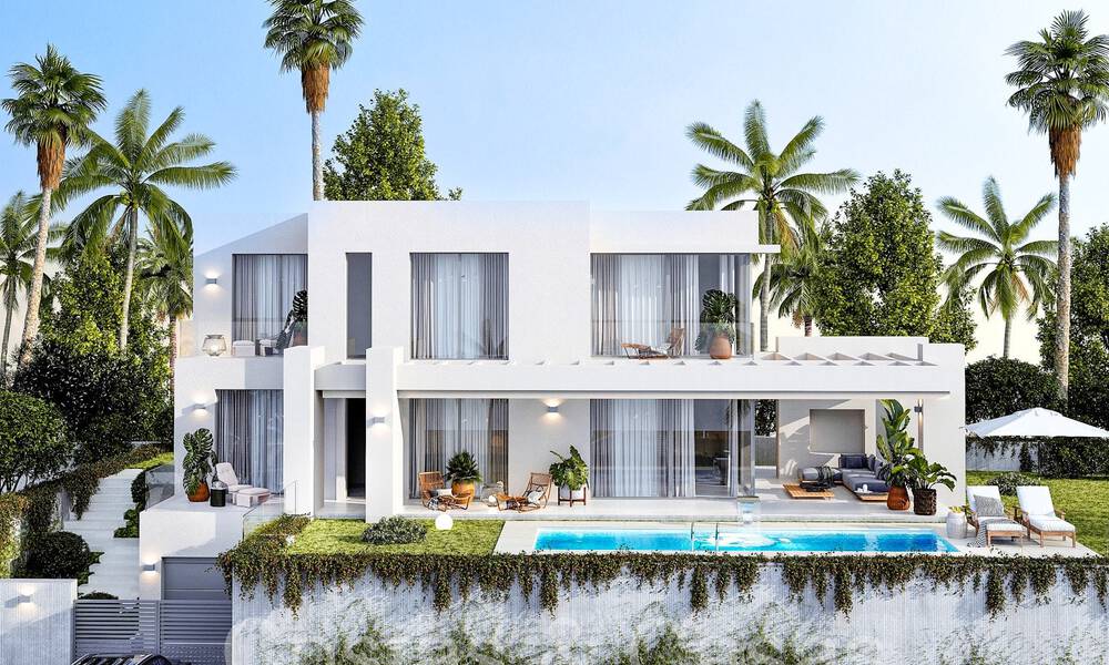 7 advanced new build villas with panoramic sea views for sale in the hills of Mijas Pueblo, Costa del Sol 70109