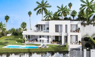 7 advanced new build villas with panoramic sea views for sale in the hills of Mijas Pueblo, Costa del Sol 70113 