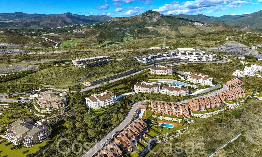 New on the market! Modern new build apartments in contemporary style for sale with spacious terrace and beautiful sea views in Benahavis - Marbella 70120