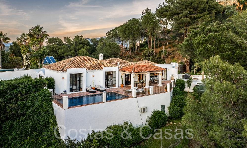 One level luxury villa in contemporary Mediterranean style for sale surrounded by nature in El Madroñal, Benahavis - Marbella 70247