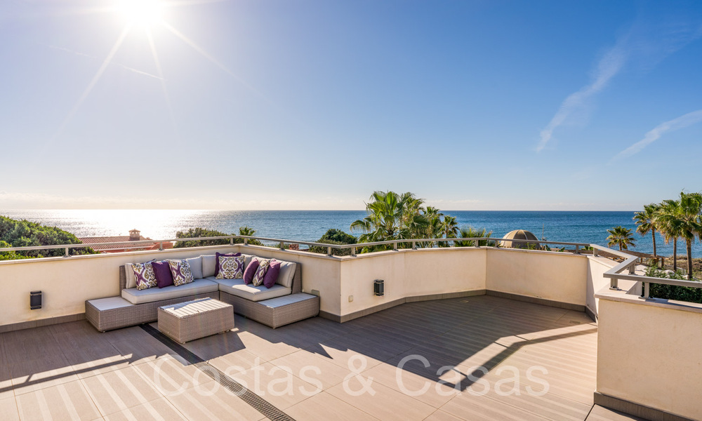 Spacious villa with Andalusian charm for sale, first line beach east of Marbella centre 70280