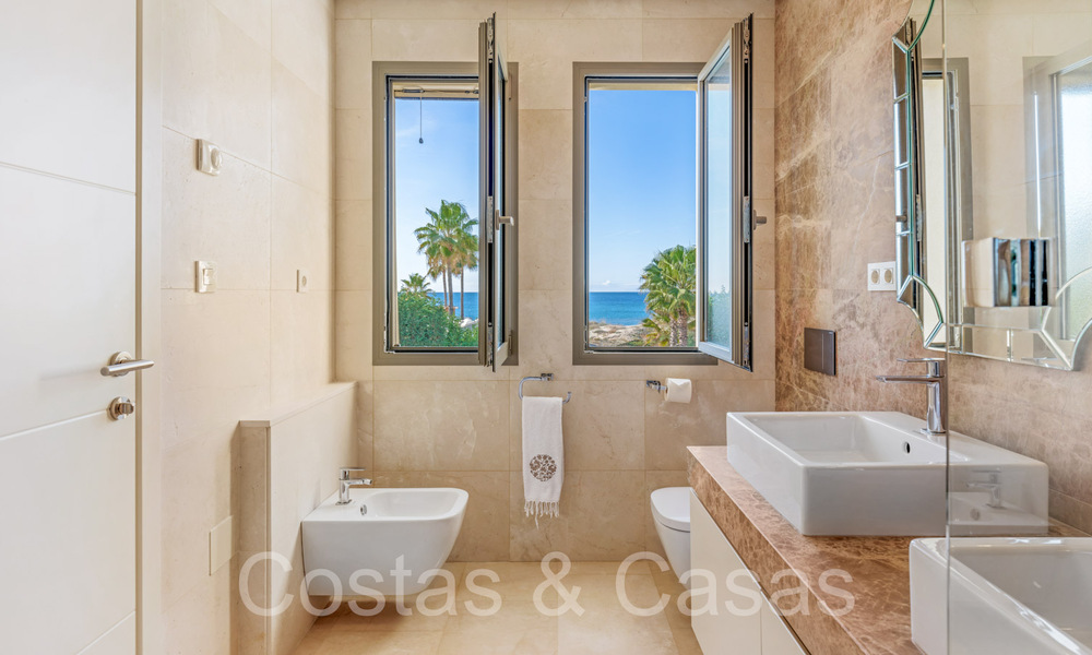 Spacious villa with Andalusian charm for sale, first line beach east of Marbella centre 70289