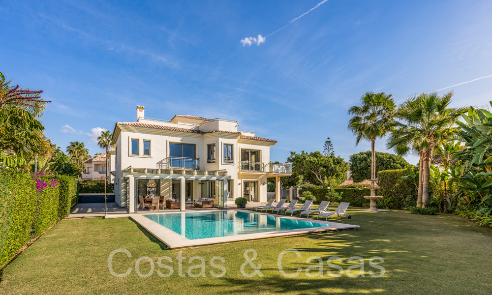 Spacious villa with Andalusian charm for sale, first line beach east of Marbella centre 70307