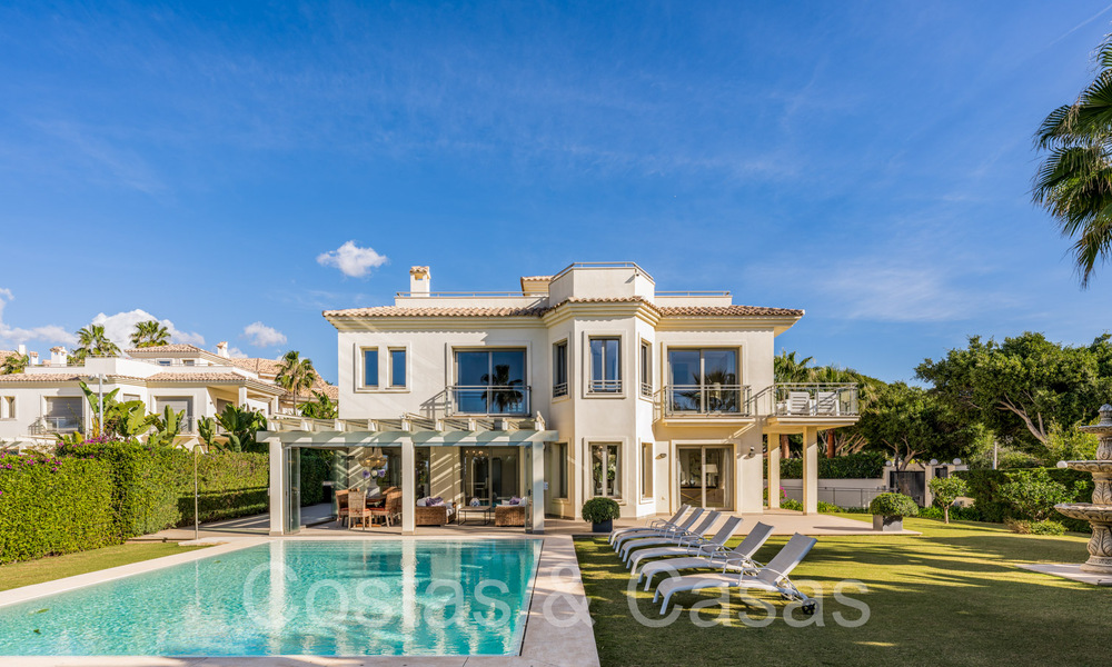 Spacious villa with Andalusian charm for sale, first line beach east of Marbella centre 70308