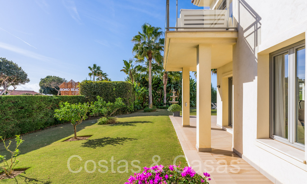 Spacious villa with Andalusian charm for sale, first line beach east of Marbella centre 70309