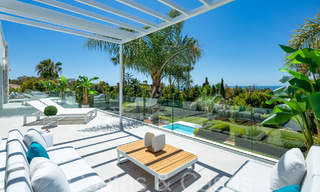 Award-winning designer villa with modern architecture for sale just steps from the beach in East Marbella 70356 