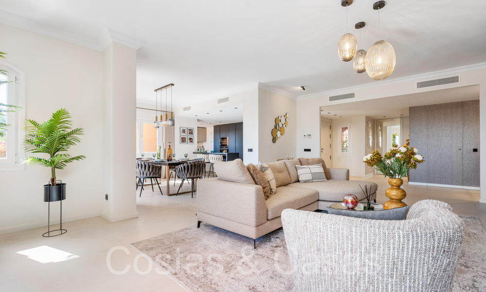 Andalusian penthouse with Scandinavian interior design for sale in Nueva Andalucia's golf valley, Marbella 70150