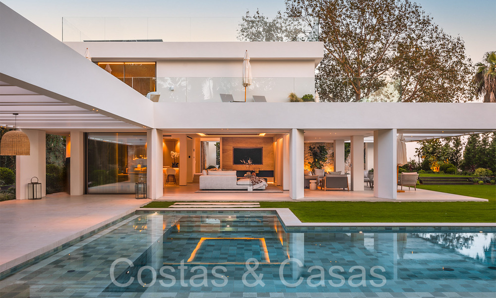 First class renovated luxury villa for sale with golf course views in Nueva Andalucia's golf valley, Marbella 70222