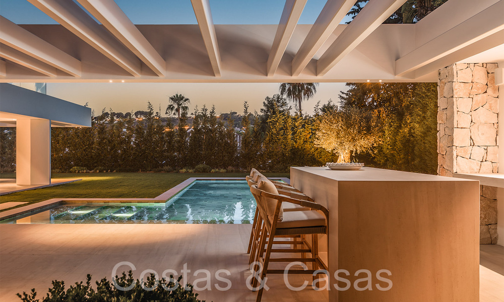 First class renovated luxury villa for sale with golf course views in Nueva Andalucia's golf valley, Marbella 70224