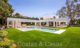 First class renovated luxury villa for sale with golf course views in Nueva Andalucia's golf valley, Marbella 70238 