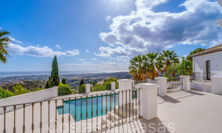 Sublime Mediterranean luxury villa with panoramic sea views for sale in El Madroñal, Marbella - Benahavis 70385 