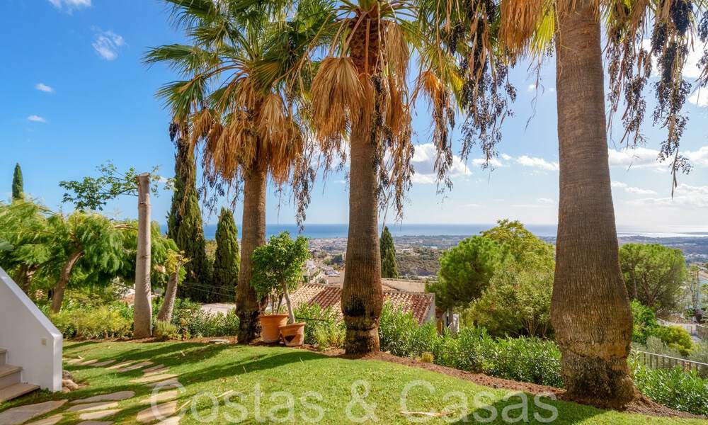 Sublime Mediterranean luxury villa with panoramic sea views for sale in El Madroñal, Marbella - Benahavis 70391