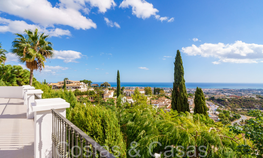 Sublime Mediterranean luxury villa with panoramic sea views for sale in El Madroñal, Marbella - Benahavis 70392