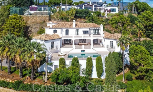 Sublime Mediterranean luxury villa with panoramic sea views for sale in El Madroñal, Marbella - Benahavis 70395