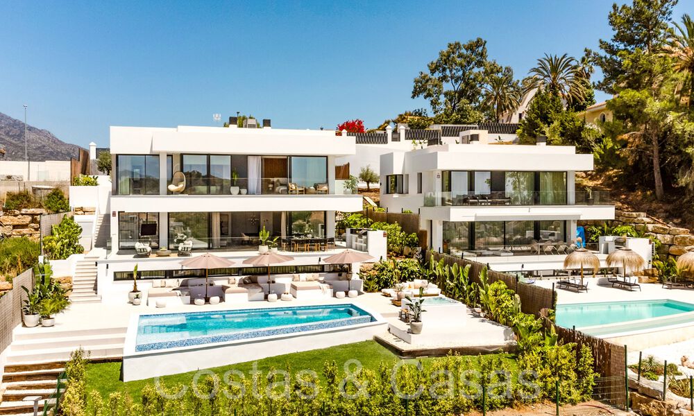 Ready to move in, modern new build villa with panoramic sea views for sale in Nueva Andalucia, Marbella 70446