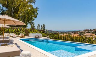 Ready to move in, modern new build villa with panoramic sea views for sale in Nueva Andalucia, Marbella 70452 