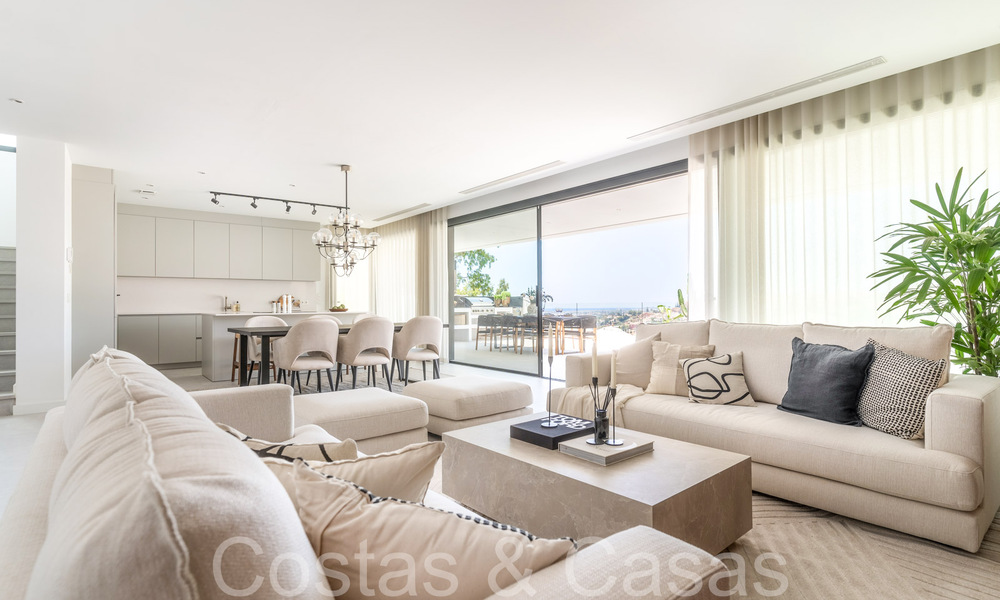 Ready to move in, modern new build villa with panoramic sea views for sale in Nueva Andalucia, Marbella 70459