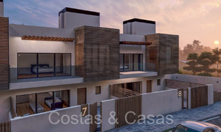 New development of 8 townhouses for sale adjacent to the golf course in Estepona 70557 