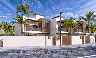 New development of 8 townhouses for sale adjacent to the golf course in Estepona 70562 