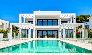 Contemporary new build villa for sale in Elviria, a coveted beach area east of Marbella centre 70588 