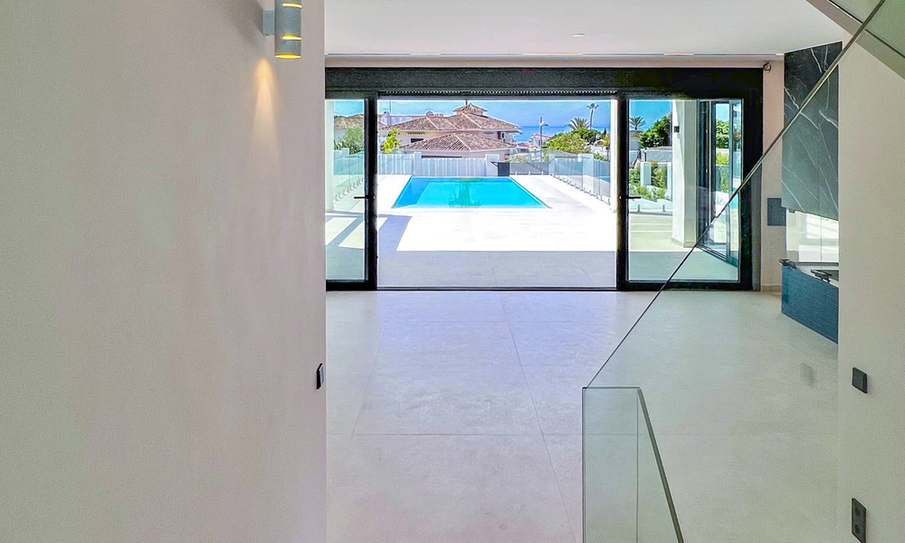 Contemporary new build villa for sale in Elviria, a coveted beach area east of Marbella centre 70595