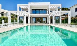 Contemporary new build villa for sale in Elviria, a coveted beach area east of Marbella centre 70606 