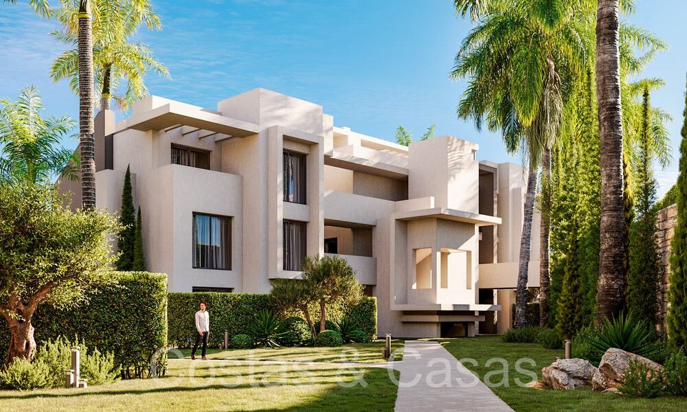 New project with luxury apartments and penthouses for sale within walking distance of the beach in Estepona 71081