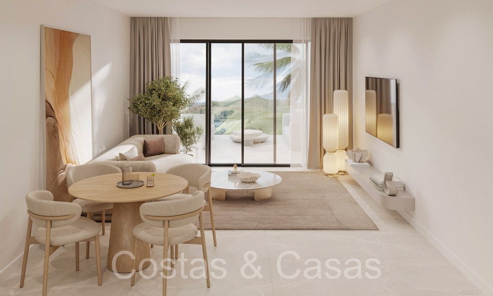 New project with luxury apartments and penthouses for sale within walking distance of the beach in Estepona 71102