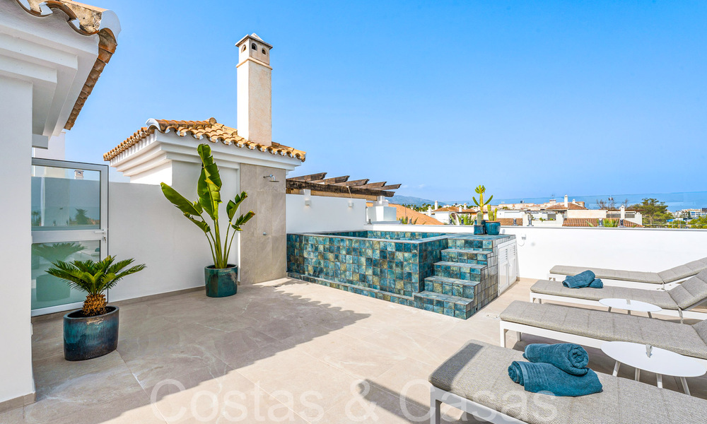 Stunning penthouse with large solarium and plunge pool for sale in Nueva Andalucia, Marbella 71245