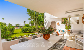 Fully renovated ground floor apartment for sale, in a beach complex on the New Golden Mile between Marbella and Estepona 71278 