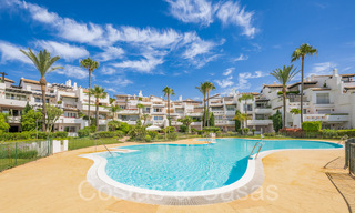 Fully renovated ground floor apartment for sale, in a beach complex on the New Golden Mile between Marbella and Estepona 71289 