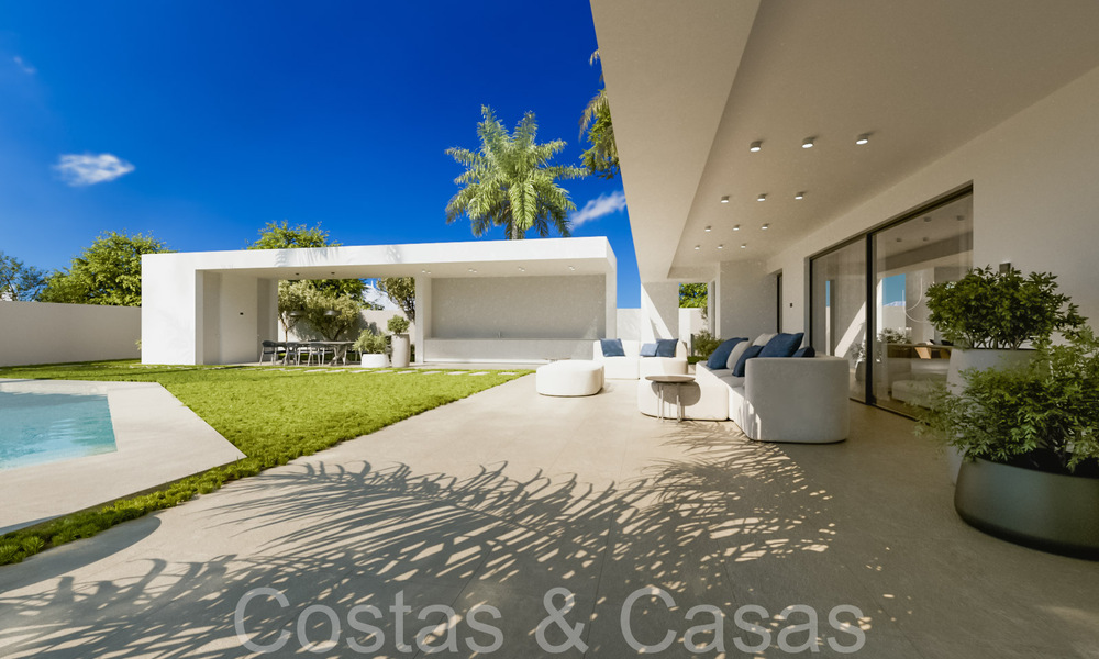 First class new build villa with contemporary design for sale in the exclusive Cascada de Camojan on Marbella’s Golden Mile 71317