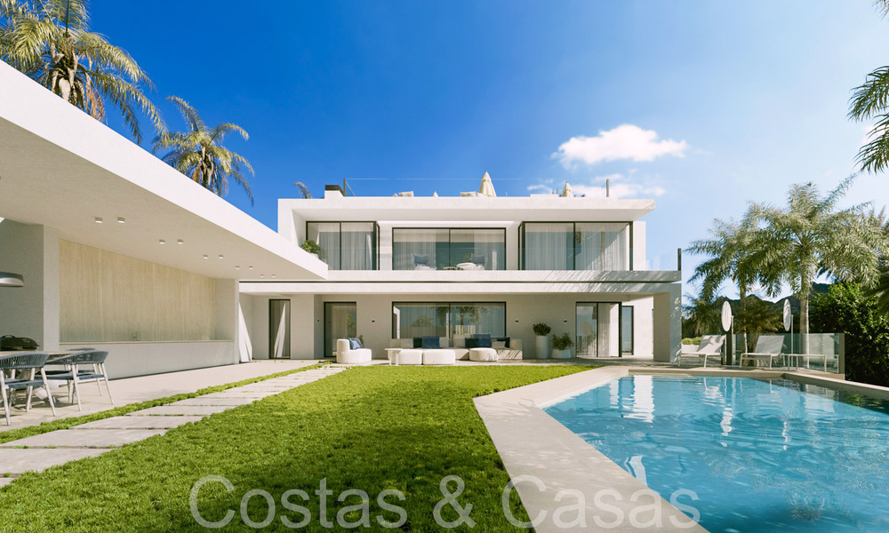 First class new build villa with contemporary design for sale in the exclusive Cascada de Camojan on Marbella’s Golden Mile 71320