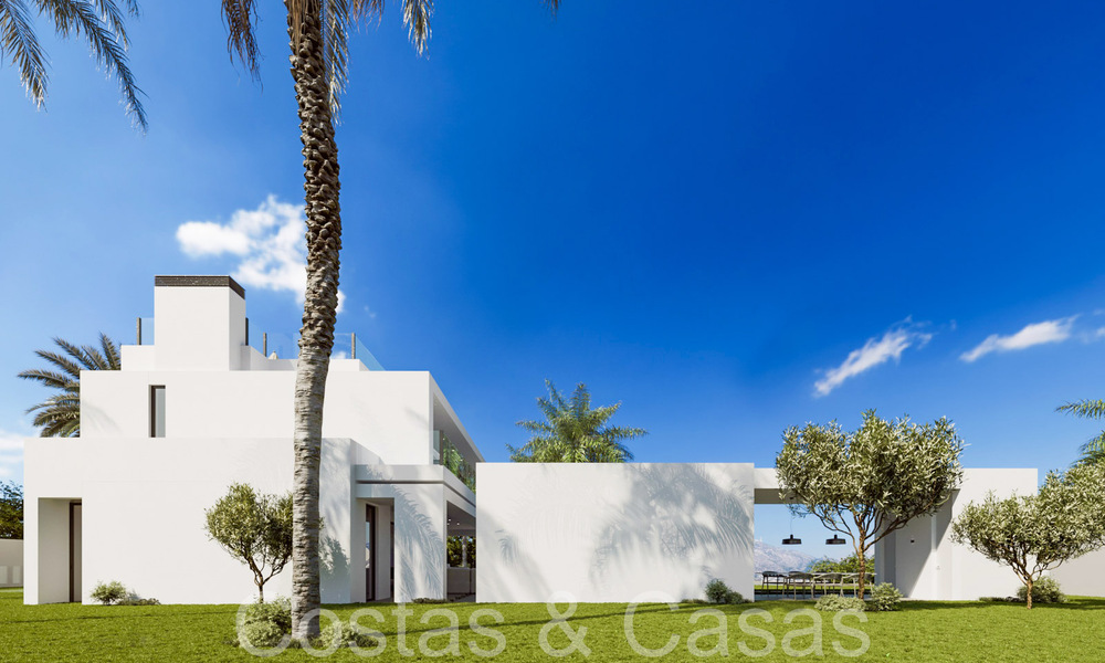 First class new build villa with contemporary design for sale in the exclusive Cascada de Camojan on Marbella’s Golden Mile 71327