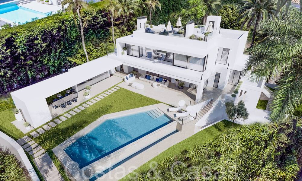 First class new build villa with contemporary design for sale in the exclusive Cascada de Camojan on Marbella’s Golden Mile 71349