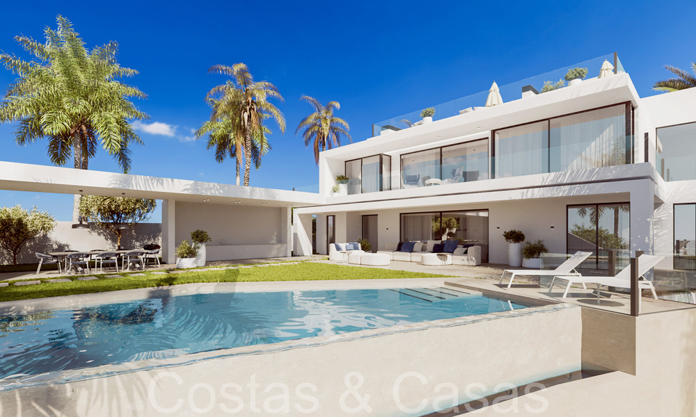 First class new build villa with contemporary design for sale in the exclusive Cascada de Camojan on Marbella’s Golden Mile 71350