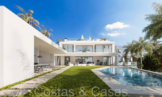 First class new build villa with contemporary design for sale in the exclusive Cascada de Camojan on Marbella’s Golden Mile 71352 