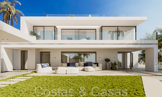 First class new build villa with contemporary design for sale in the exclusive Cascada de Camojan on Marbella’s Golden Mile 71356 