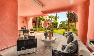 Luxurious ground floor apartment for sale in a five star beach complex on the New Golden Mile between Marbella and Estepona 71358 