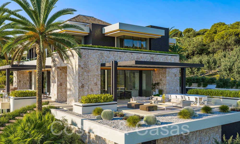 Majestic boutique villa for sale, with sea views, in the most exclusive La Zagaleta Golf Resort in Benahavis - Marbella 71426