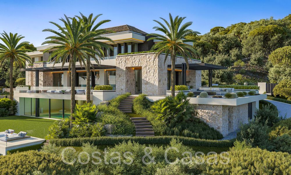 Majestic boutique villa for sale, with sea views, in the most exclusive La Zagaleta Golf Resort in Benahavis - Marbella 71427