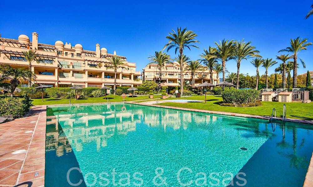 Stunning Mediterranean apartment for sale in a 5 star golf resort on the New Golden Mile in Benahavis - Marbella 71626