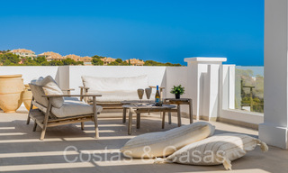 Stylish contemporary luxury Mediterranean penthouse for sale with unobstructed panoramic views in Nueva Andalucia, Marbella 71926 