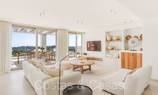 Stylish contemporary luxury Mediterranean penthouse for sale with unobstructed panoramic views in Nueva Andalucia, Marbella 71932 