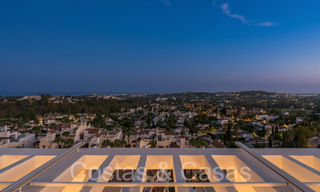 Stylish contemporary luxury Mediterranean penthouse for sale with unobstructed panoramic views in Nueva Andalucia, Marbella 71978 