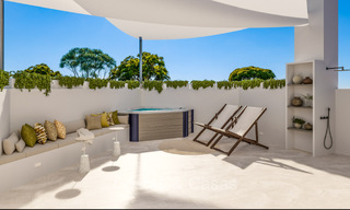 Contemporary renovated townhouse for sale within walking distance to the beach in Nueva Andalucia, Marbella 72130 