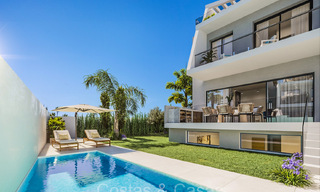 Architectural new build townhouses for sale on the New Golden Mile, between Marbella and Estepona 72191 