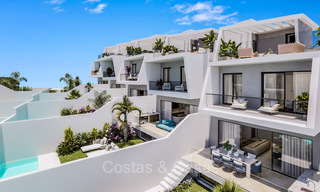 Architectural new build townhouses for sale on the New Golden Mile, between Marbella and Estepona 72192 