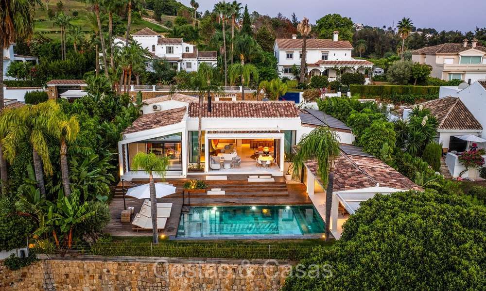 Stylishly renovated luxury villa for sale, bordering the golf course in Nueva Andalucia, Marbella 72294