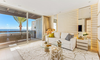 Prestigious penthouse with frontal sea views for sale, frontline beach in Puente Romano, Golden Mile, Marbella 72381 